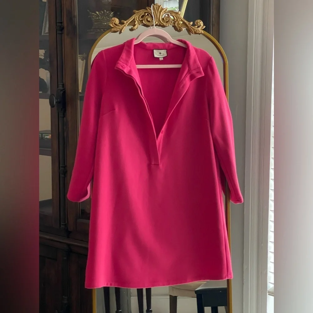 TUCKERNUCK Fuchsia Stretch Crepe Avery Dress - Picture 4 of 15